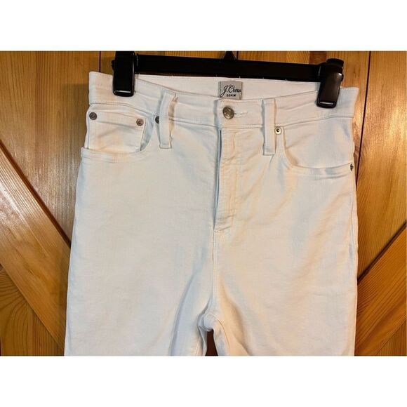J. Crew curvy toothpick Denim Women’s White jeans size 28 (2186) - Picture 3 of 8